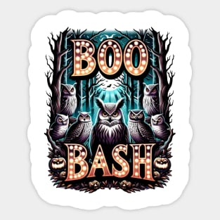 Electrifying 'Boo Bash' design Sticker